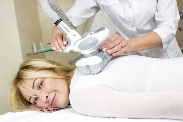 Woman at clinic lipomassage — Stock Photo, Image