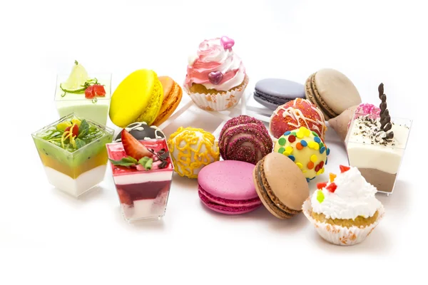 Sobremesas, doces e biscoitos — Fotografia de Stock