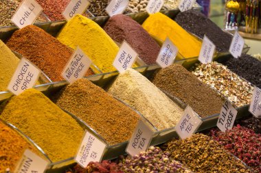 Tipik baharat ve çay