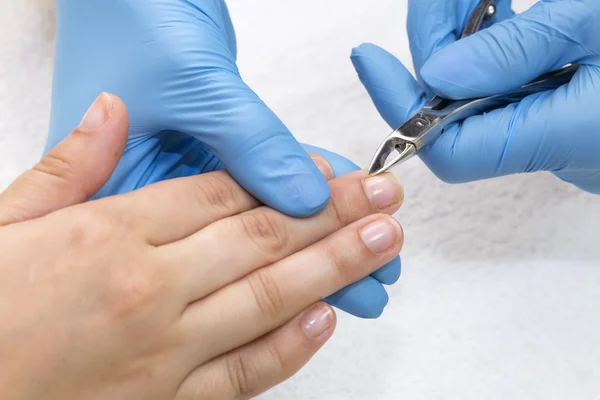 Proces van manicure behandeling — Stockfoto