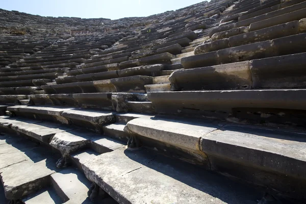 Oude amfitheater in Side, Turkije — Stockfoto