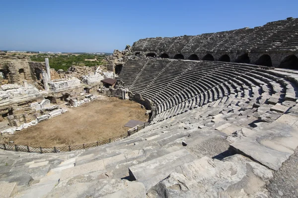 Antiguo anfiteatro en Side, Turquía —  Fotos de Stock