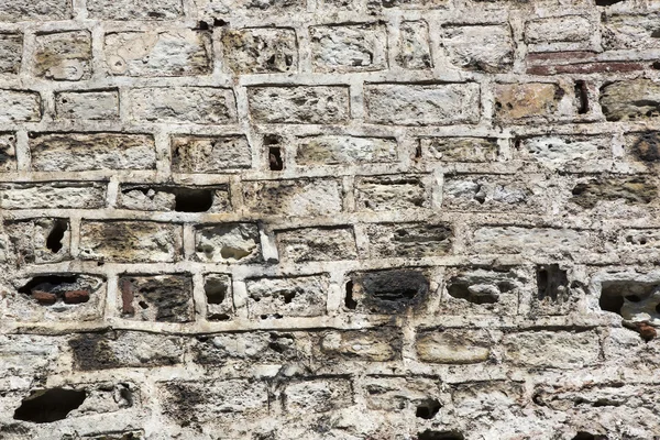 Παλιός τοίχος από τούβλα — Φωτογραφία Αρχείου