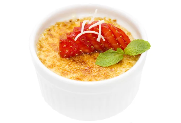 Portion de la crème brulée — Photo