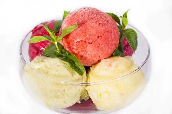 Sorbet refreshment, plate — Stock Photo, Image