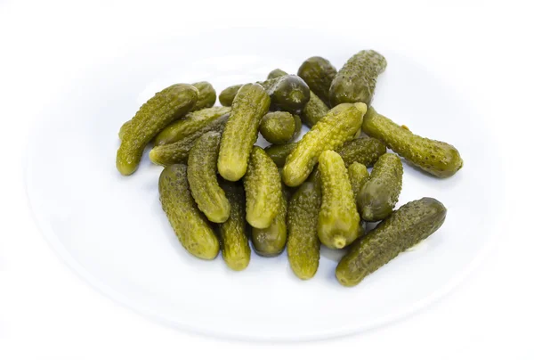 Pickles på en skylt på en vit bakgrund — Stockfoto