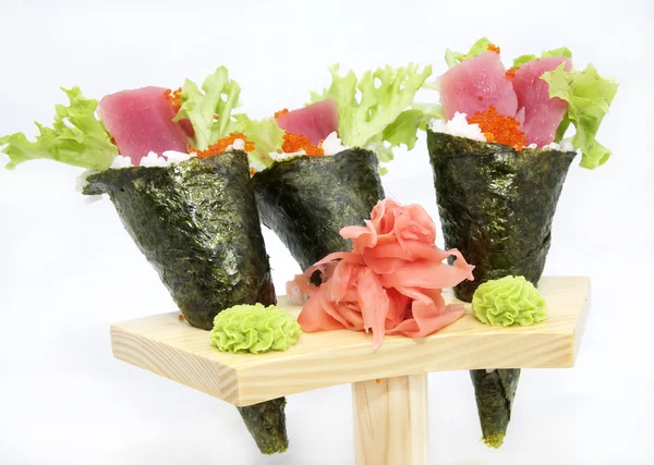 일본 요리 레스토랑 temaki 고기에 — 스톡 사진