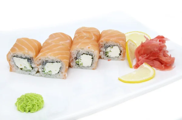 Sushi lezzetli deniz ürünleri — Stok fotoğraf