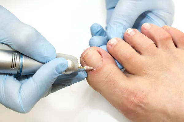 Processo de pedicure — Fotografia de Stock