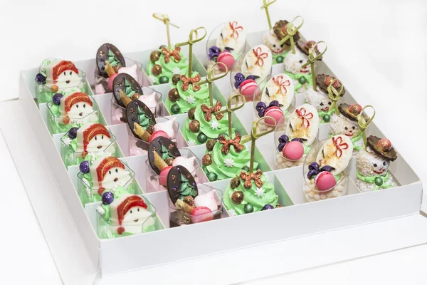 Canapés de postre de Navidad —  Fotos de Stock