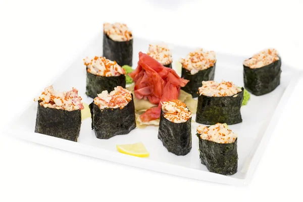 Sushi heerlijke zeevruchten — Stockfoto