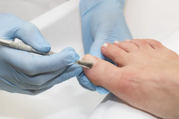 Processo de pedicure — Fotografia de Stock