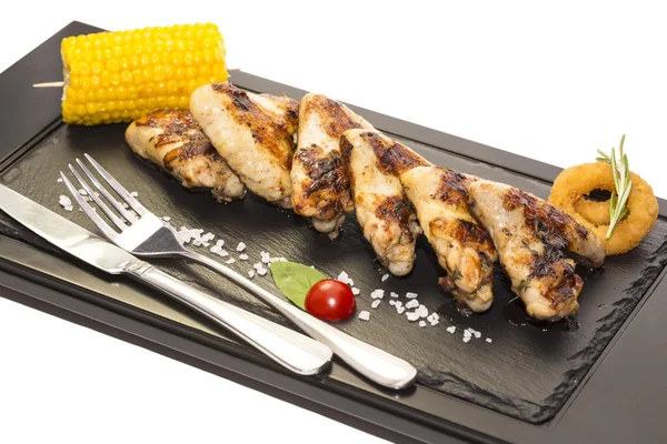 Chicken wings are grilled — Stock Photo, Image