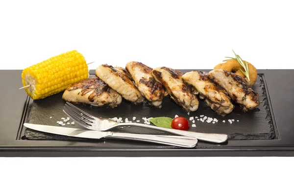 Chicken wings are grilled — Stock Photo, Image