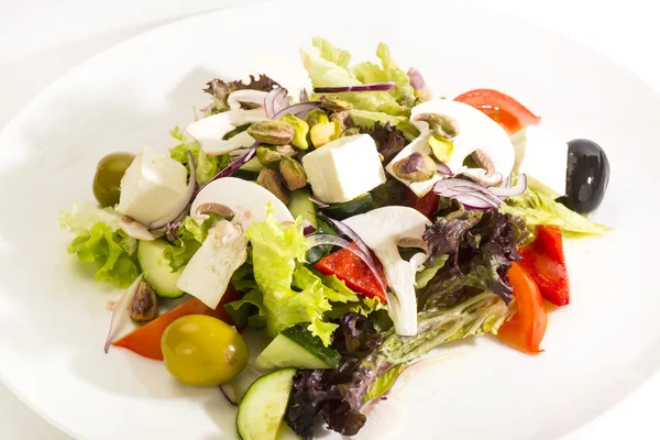 Greek salad on — Stock Photo, Image