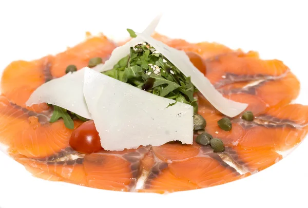 Carpaccio of salmon — Stock Photo, Image