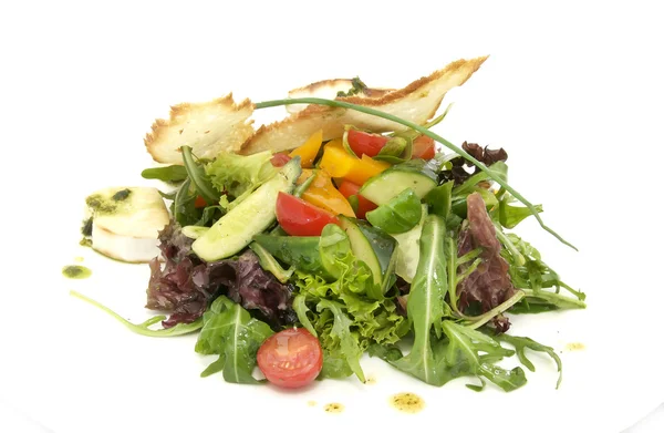 Salada de repolho e legumes — Fotografia de Stock