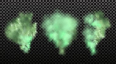 Şeffaf kareli arka planda izole edilmiş vektör gerçekçi koku veya ter kokusu..