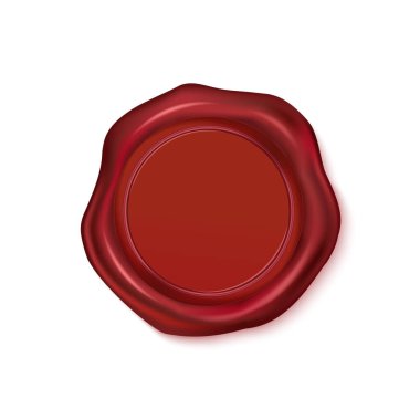 Balmumu lüks mühürün vektör çizimi. Tasarım ögesi.