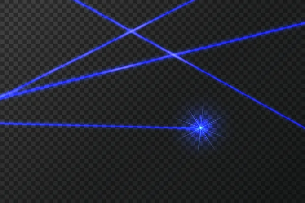 Desain Seni Bersinar Sinar Ray Intersecting Balok Keamanan Laser Bercahaya - Stok Vektor