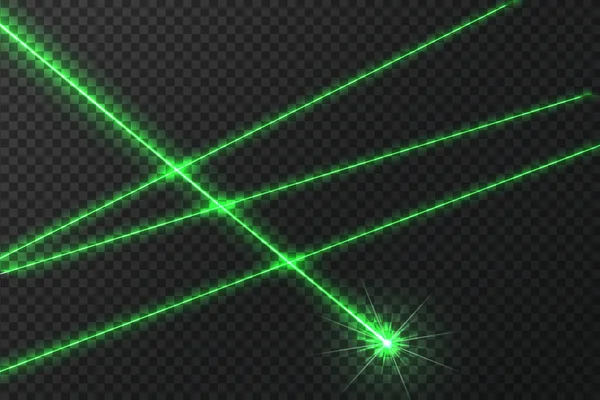 Kunst Design Leuchten Lichtstrahlen Schnittende Glühende Laser Sicherheitsstrahlen — Stockvektor