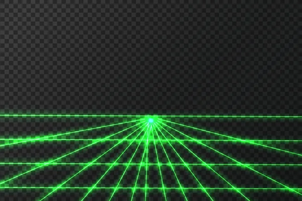 Conception Art Rayonne Lumière Intersecting Faisceaux Sécurité Laser Lumineux — Image vectorielle
