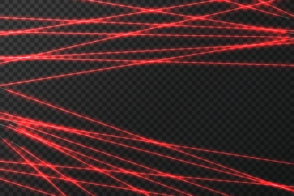 Desain Seni Bersinar Sinar Ray Laser Field Intersecting Sinar Keamanan - Stok Vektor