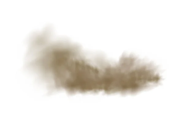 Vettore Realistico Isolato Sfondo Trasparente Nube Polvere Con Particelle — Vettoriale Stock