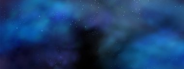 Tatil ve düğün kartları için soyut koyu çerçeve. Altın gökyüzü tozlu vektör pankart tasarımı. Lüks lacivert gece gökyüzü arka planında altın yıldızlar, sihirli parıltı ve bokeh ışıltısı..