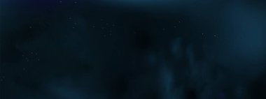 Tatil ve düğün kartları için soyut koyu çerçeve. Altın gökyüzü tozlu vektör pankart tasarımı. Lüks lacivert gece gökyüzü arka planında altın yıldızlar, sihirli parıltı ve bokeh ışıltısı..