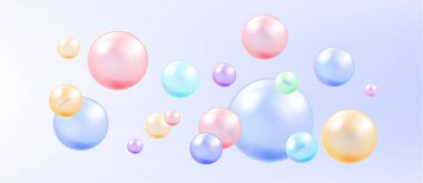 Balonlu sakız ve kolajen baloncuklarının vektör dokusu rüya gibi tasarım için. Arka plan. Beyaz zemin üzerinde köpüklü köpüklü hava ve su pembe kabarcıkları..