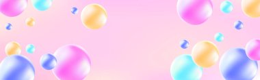 Balonlu sakız ve kolajen baloncuklarının vektör dokusu rüya gibi tasarım için. Arka plan. Beyaz zemin üzerinde köpüklü köpüklü hava ve su pembe kabarcıkları..