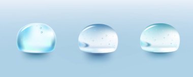 Temiz su yüzeye sıçrama etkisi yapar. Sıvı yayılan damlacık şekilleri. Bardaklardan aşağı saydam damlalar akar..