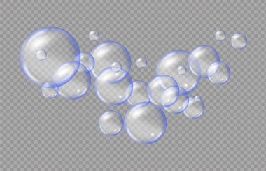Kabarcık sakızı ve kolajen baloncukların vektör dokusu rüya tasarımı için arka plan. Beyaz arkaplan üzerinde köpüklü köpüklü hava ve su pembe kabarcıkları.