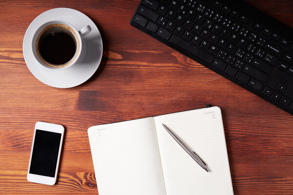 Верхний вид рабочего стола
