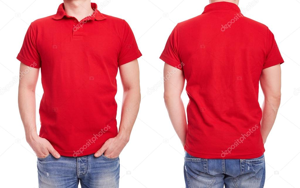 Young man with red polo shirt Stock Photo by ©rsedlacek 70019435