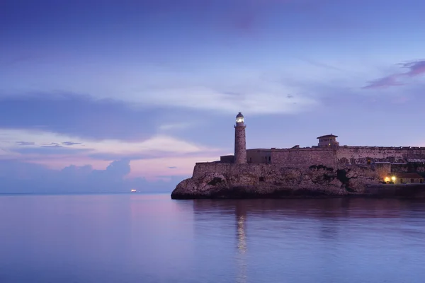 Kuba, Karibik, La Habana, Havanna, Morro, Leuchtturm — Stockfoto