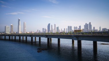 Araba bina panorama panama şehir manzarası