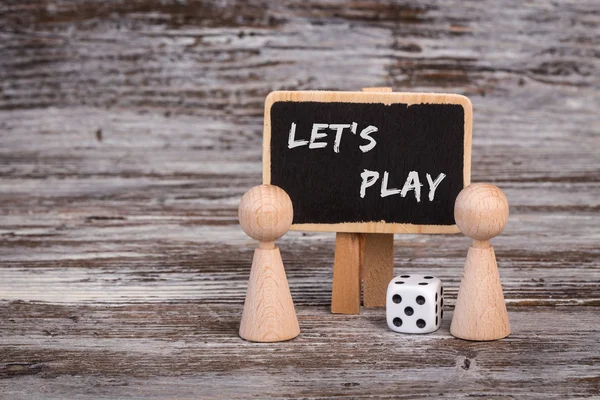 Top view image of wooden signs with the text peace of mind 