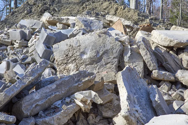 Baumaschinen und Deponien — Stockfoto