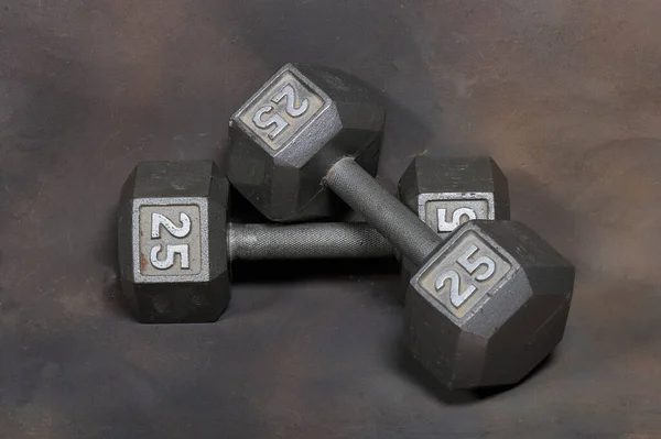 Ruční Činky Pro Posílení Svalů Bicepsu — Stock fotografie