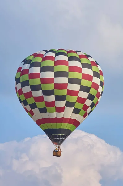 Hot Air Balloon Flight Cloud Background — Stock Photo, Image