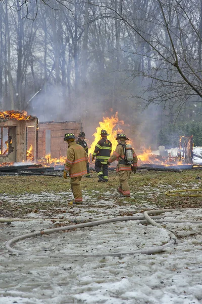 Casa Incendio — Foto Stock