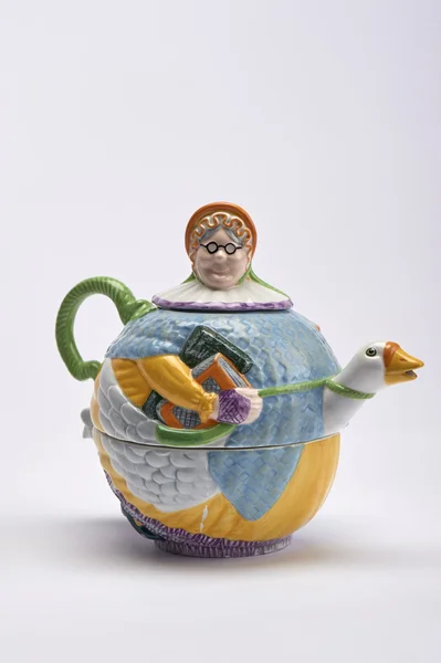 "Matka gęś "Tea Pot — Zdjęcie stockowe