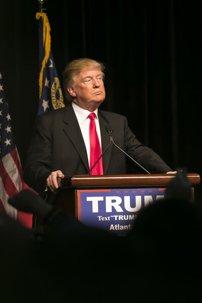 Republican Presidential Candidate Donald J Trump