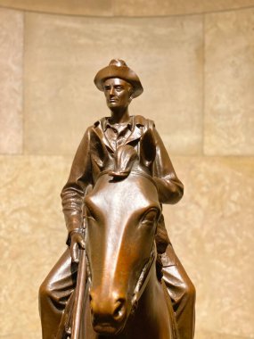 24 Ağustos 2020 - Springfield, Illinois, ABD: 14 Nisan 1865 'te Amerika Birleşik Devletleri' nin 16. Başkanı Abraham Lincoln 'e düzenlenen suikasttan sonra, bir cenaze treni naaşını memleketi Springfield, Illinois' de defnedilmek üzere taşıdı.. 