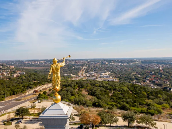 2020年12月12日 美国德克萨斯州圣安东尼奥 圣安东尼奥德克萨斯圣殿 San Antonio Texas Temple 是耶稣基督后期圣徒教堂 Church Jesus — 图库照片
