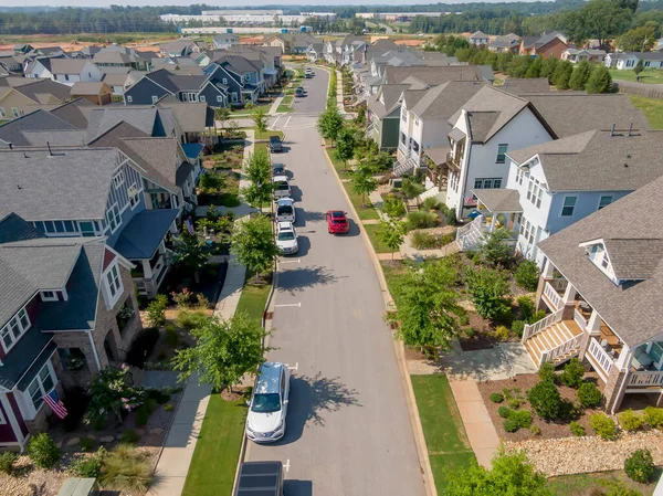 Overview Local Neighborhood Personal Drone Flying Air — Stock Photo, Image