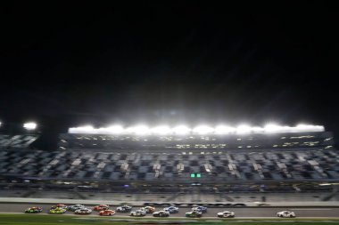 11 Şubat 2021 - Daytona Beach, Florida, ABD: William Byron (24) Daytona, Florida 'daki Daytona International Speedway' de Bluegreen Tatil Düellosu 1 'de yarışmaktadır..