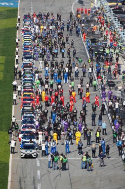 NASCAR Kupası Serisi ekipleri O 'Reilly Auto Parts 253 için Daytona' daki Daytona Road Course, Florida, Daytona Beach 'e gidiyorlar..